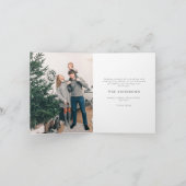 Frohe Weihnachten Moderne Grüne Punkte Foto (Innenseite)