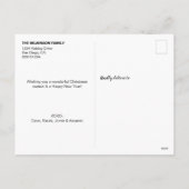 Frohe Weihnachten Moderne Handschrift Script Foto (Rückseite)