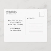 Frohe Weihnachten Moderne Kalligraphie Elegantes F (Rückseite)