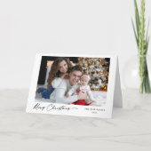 Frohe Weihnachten Moderne Kalligraphie Elegantes F (Vorderseite)