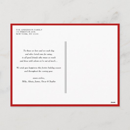 Frohe Weihnachten Moderne Kalligraphie Foto (Rückseite)