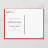 Frohe Weihnachten Moderne Kalligraphie Foto (Rückseite)