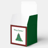 Frohe Weihnachten Moderne Kunst Niedlich Tiny Tree Geschenkschachtel (Geöffnet)