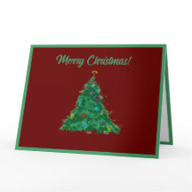 Frohe Weihnachten Moderne Kunst Niedlich Tiny Tree