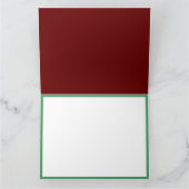 Frohe Weihnachten Moderne Kunst Niedlich Tiny Tree Karte (Innenseite)