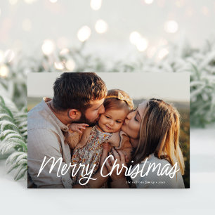 Frohe Weihnachten Moderne Lettering Simple One Fot