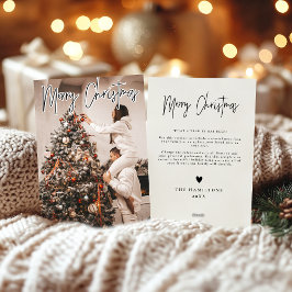 Frohe Weihnachten Moderne Minimalistisch Card dunk Einladung