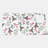 Frohe Weihnachten Moderne Mistletoe Case-Mate iPhone Hülle (Rückseite (Horizontal))