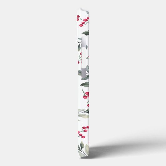 Frohe Weihnachten Moderne Mistletoe Case-Mate iPhone Hülle (Rückseite / Links)