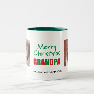 Frohe Weihnachten Moderne Opa 2 Foto Tasse