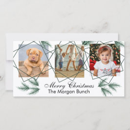 Frohe Weihnachten Moderne Pinenedle 3 Foto Collage