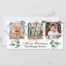 Frohe Weihnachten Moderne Pinenedle 3 Foto Collage