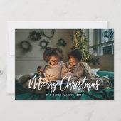 Frohe Weihnachten Moderne Pinselschrift (Vorderseite)