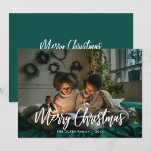 Frohe Weihnachten Moderne Pinselschrift