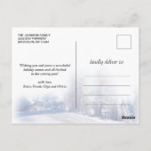 Frohe Weihnachten Moderne Pinselschrift FOTO Gruß Postkarte (Rückseite)