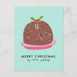 Frohe Weihnachten Moderne Pudding Illustration