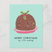 Frohe Weihnachten Moderne Pudding Illustration (Vorderseite)