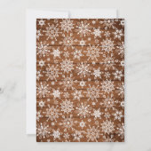 Frohe Weihnachten Moderne rustikale 3 FOTO Gruß (Rückseite)