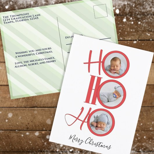 Frohe Weihnachten Moderne Santa Niedliche Typograf