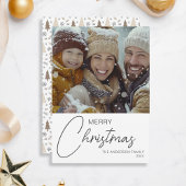Frohe Weihnachten Moderne Script Familie Foto