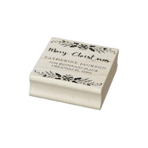 Frohe Weihnachten Moderne Script-Rücksendeadresse