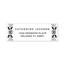 Frohe Weihnachten Moderne Script-Rücksendeadresse