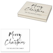 Frohe Weihnachten Moderne Skriptgeschenke Wrap Fam Gummistempel (Stempel)