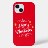 Frohe Weihnachten Moderne Typografie Case-Mate iPhone Hülle (Rückseite)