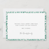 Frohe Weihnachten Moderne Typografie Familie Foto (Rückseite)