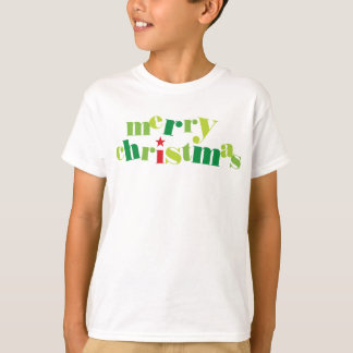frohe Weihnachten moderne Typografie T-Shirt