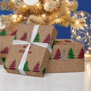 Frohe Weihnachten Moderne und Elegant Geschenkpapier