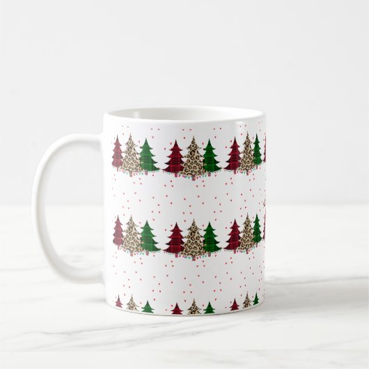 Frohe Weihnachten Moderne und Elegant Kaffeetasse (Links)