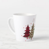 Frohe Weihnachten Moderne und Elegant Milchtasse (Linke Ecke)