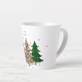 Frohe Weihnachten Moderne und Elegant Milchtasse (Rechte Ecke)