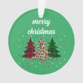 Frohe Weihnachten Moderne und Elegant Ornament (Vorderseite)