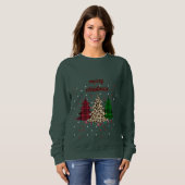 Frohe Weihnachten Moderne und Elegant Sweatshirt (Vorne ganz)
