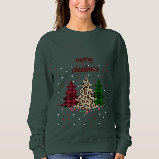 Frohe Weihnachten Moderne und Elegant Sweatshirt (Vorderseite)