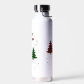Frohe Weihnachten Moderne und Elegant Trinkflasche (Links)