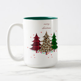Frohe Weihnachten Moderne und Elegant Zweifarbige Tasse