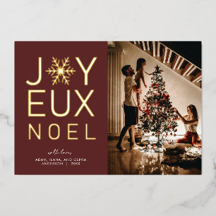 Frohe Weihnachten Moderne und elegante Folienkarte Folieneinladung