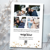 Frohe Weihnachten Moderne Vier-Foto Collage