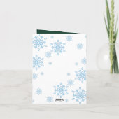 Frohe Weihnachten Moderne Vier-Foto Collage Grün (Rückseite)