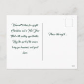 Frohe Weihnachten Moderne Vier-Foto Collage Grün (Rückseite)