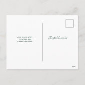 Frohe Weihnachten | Moderne vier FotoCollage (Rückseite)