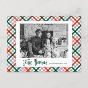 Frohe Weihnachten Moderne Weihnachts-Postkarte