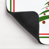 Frohe Weihnachten Moderne Weihnachtsbaummäuse Pad Mousepad (Ecke)