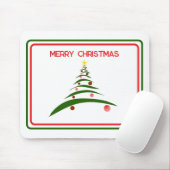 Frohe Weihnachten Moderne Weihnachtsbaummäuse Pad Mousepad (Mit Mouse)