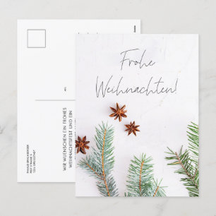 Frohe Weihnachten Moderne Weihnachtsgrusskarte