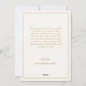 Frohe Weihnachten | Moderne, weiße vier FotoCollag (Rückseite)