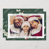 Frohe Weihnachten Moderne Winterlandschaft Foto Ho (Vorne/Hinten)